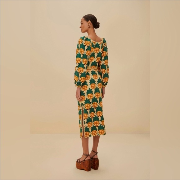 Farm Rio: Sand Pineapple Crochet Skirt - Picture 8 of 10